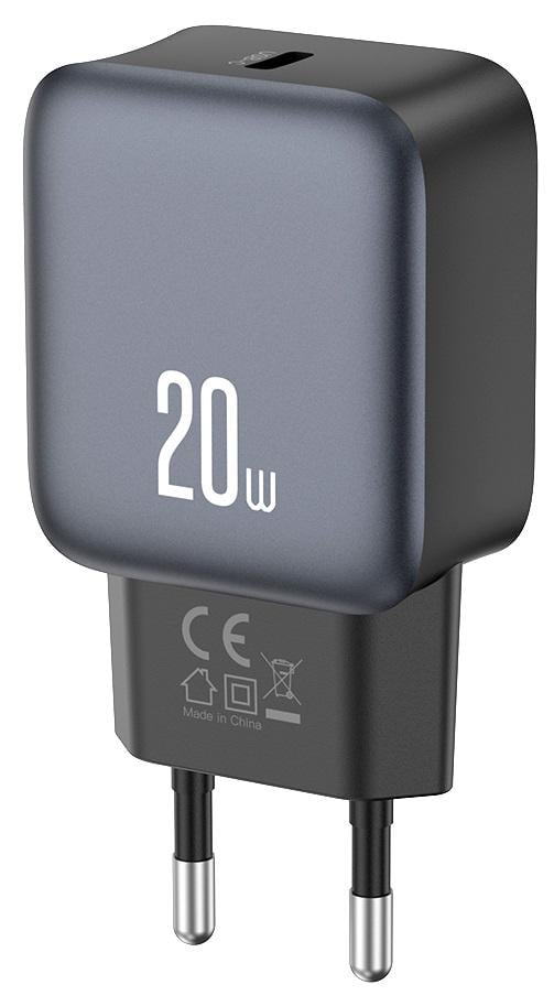 Зарядное устройство Xo L153 20W PD Single port USB-C Черный (UG-L153_Black)