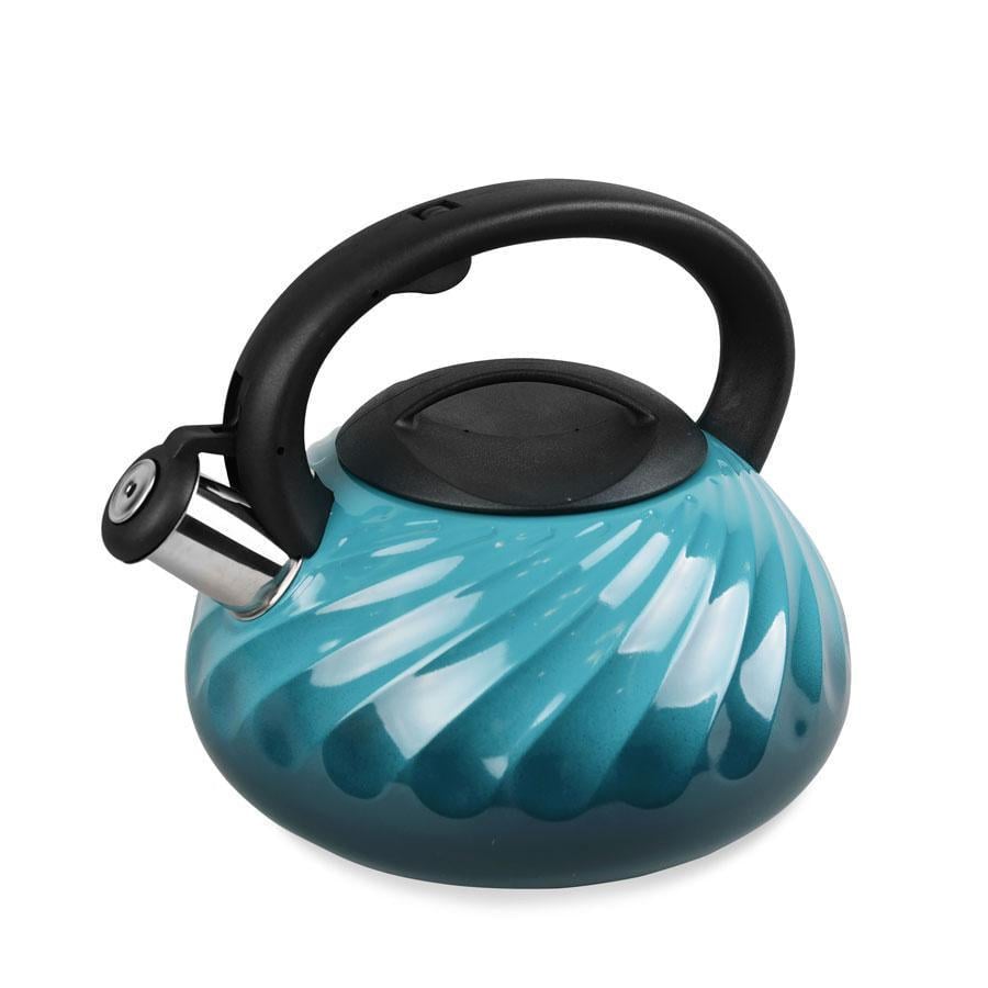 Чайник з декоративним рифленням 3 л Блакитний (MR-1321)