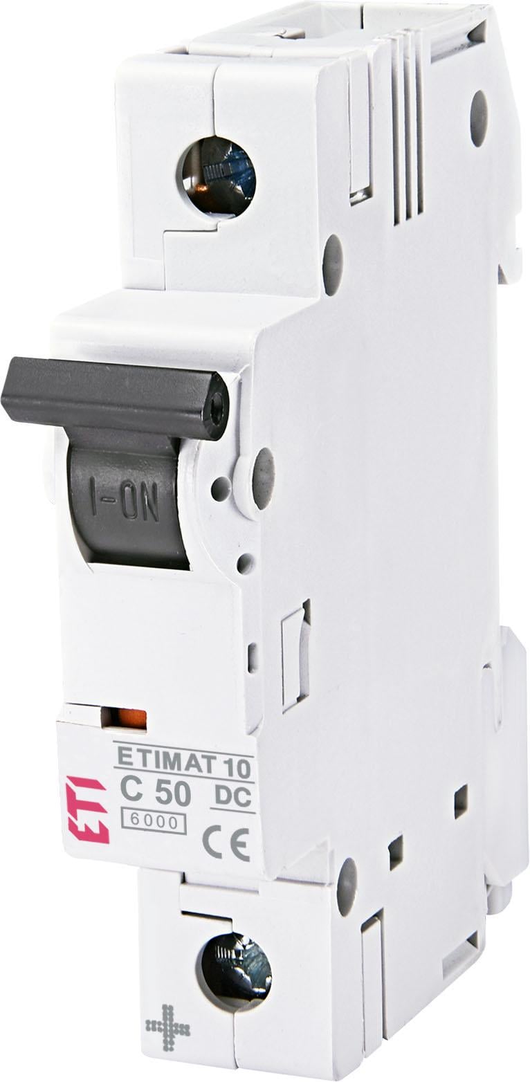 Автоматический выключатель ETI ETIMAT 10-DC 1p 50A 6 кА C (2137721)