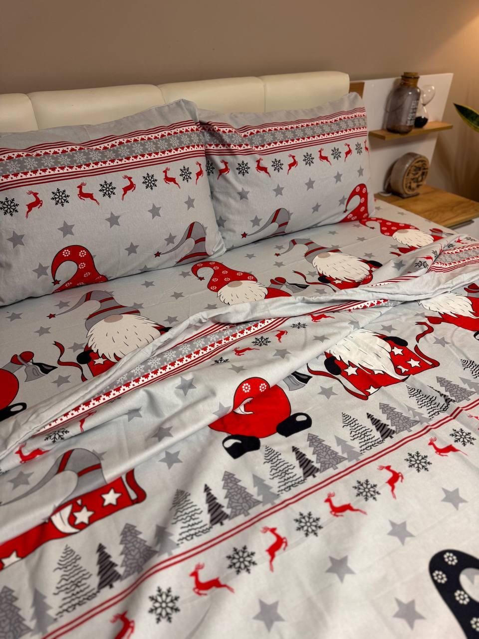 Постельное белье фланель евро 200х215 см наволочки 70х70 см 2 шт. (Д-Al-flanel-003-03 70х70) - фото 2