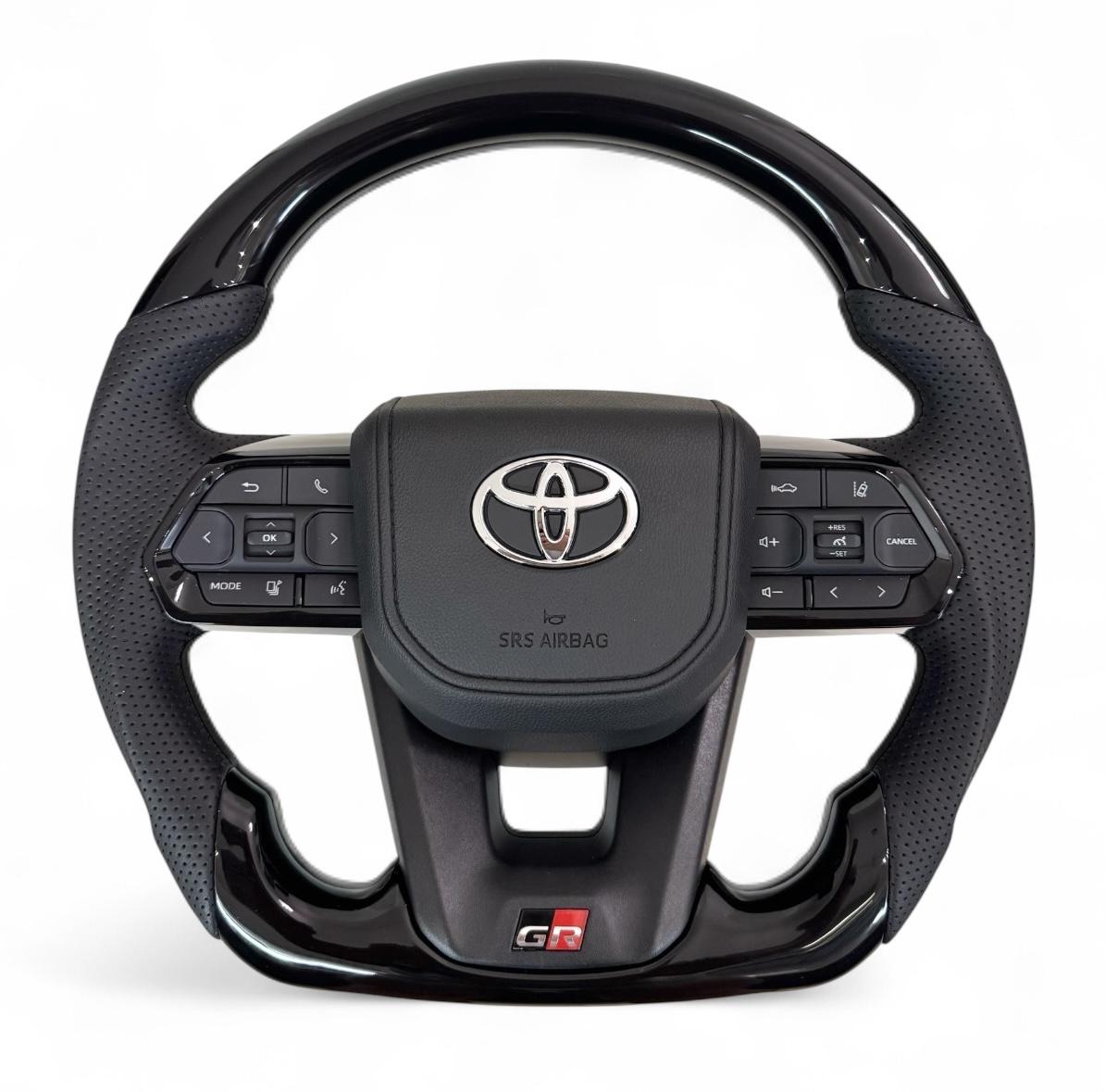 Кермо для Toyota Land Cruiser 100 Prado 120 GR рояльний лак зі скошеним низом Хром (27708010)