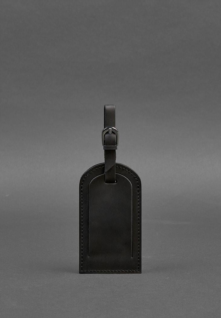 Бирка кожаная для багажа 2.0 Crazy Horse Черный (A-026841)