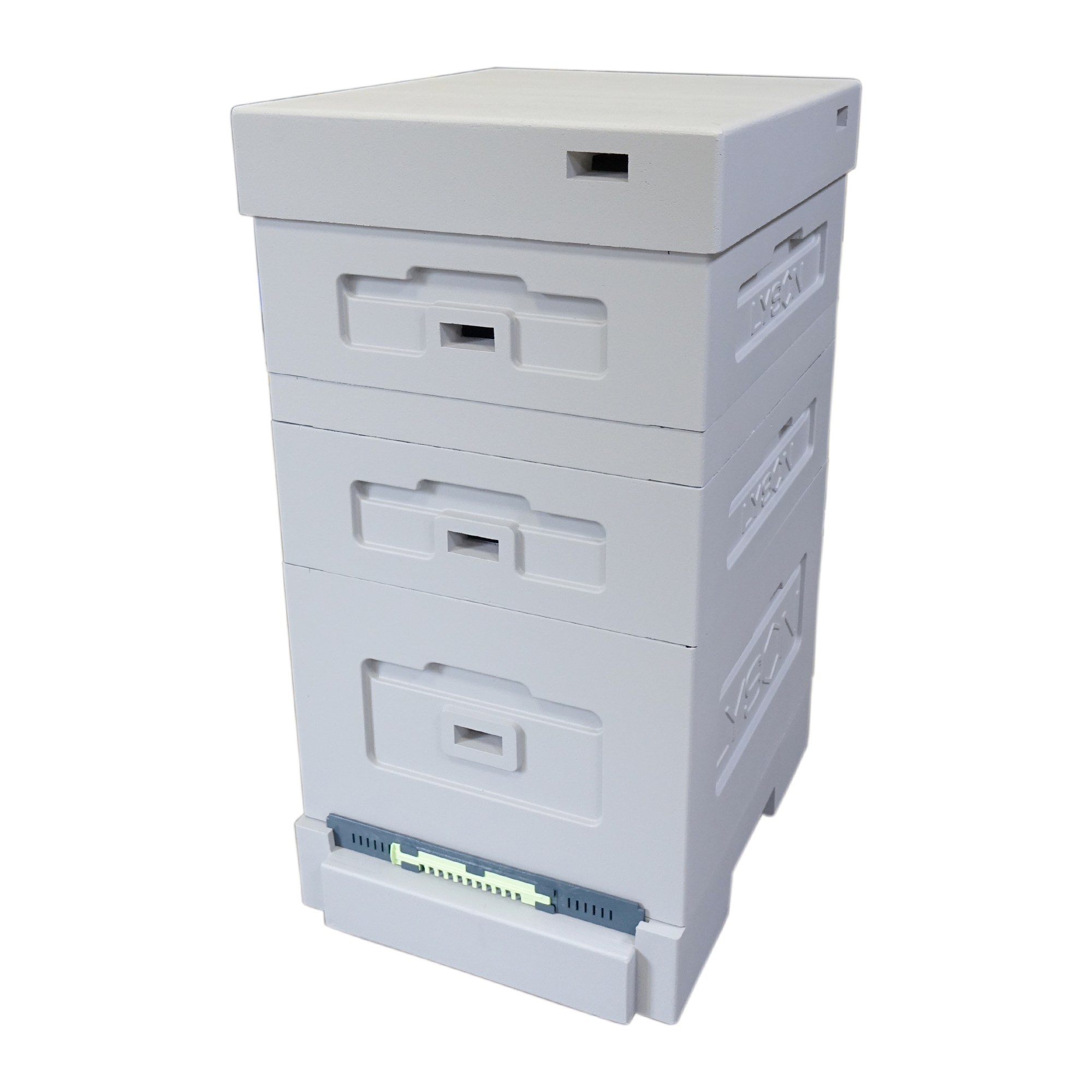 Вулик пінополістирольний Lyson Дадан на 10 рамок з гігієнічним дном фарбований Сірий