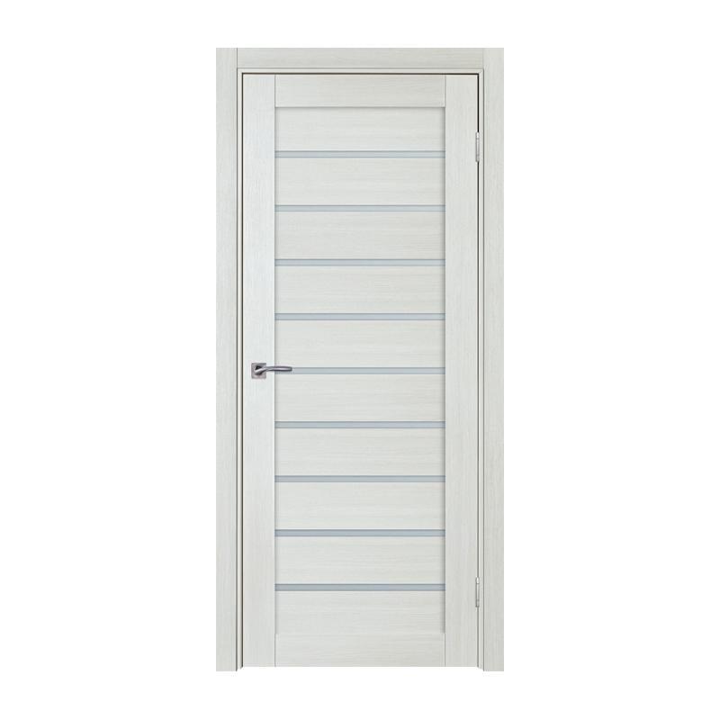 Дверное полотно TD ТД-41 R МДФ 2000х400 мм Дуб беленый/Белое стекло (5360130)