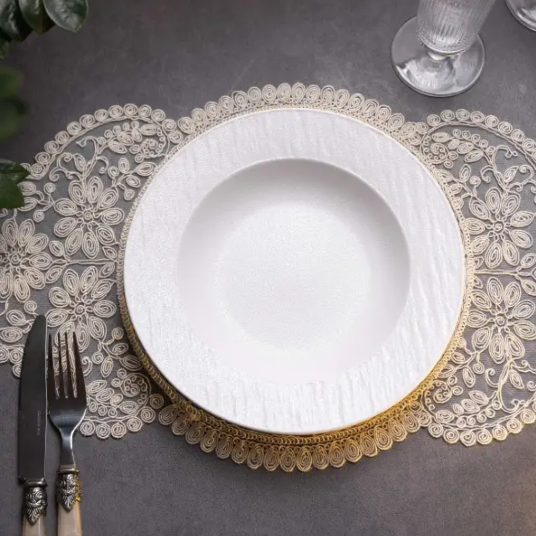 Тарілка супова керамічна 23 см Білий