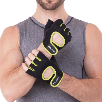 Рукавички спортивні унісекс XL Чорний/Жовтий (893)