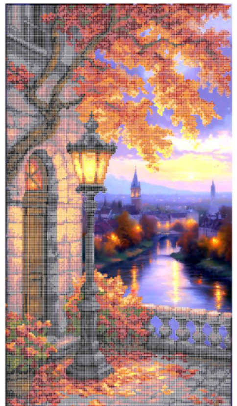 Схема для вышивки бисером Золотая Подкова Осенний вечер ЗПП-042 (5077)