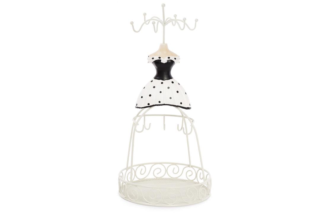 Подставка для украшений с сеткой BonaDi Платье 28,5 см Белый (DR015700)