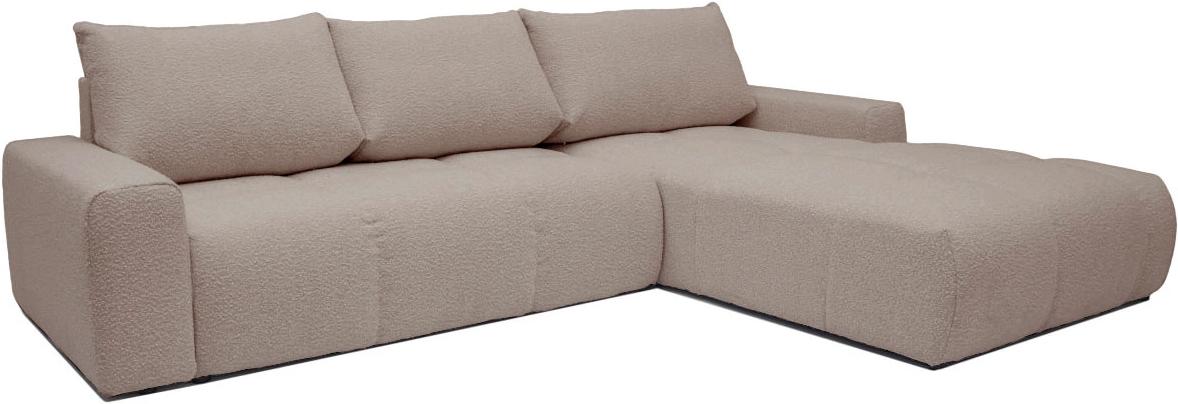 Диван кутовий 4-місний Volturno розкладний з правим шезлонгом Taupe boucle (13451) - фото 2 Диван кутовий 4-місний Volturno розкладний з правим шезлонгом Taupe boucle (13451) - фото 2