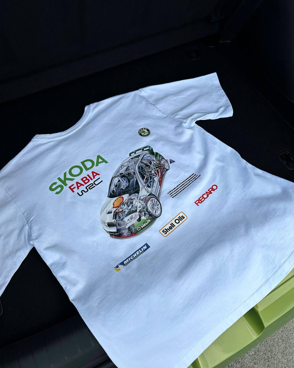 Футболка MEAN LTD Skoda Fabia WRC S Белый (MLD0018266) - фото 5 Футболка MEAN LTD Skoda Fabia WRC S Белый (MLD0018266) - фото 5