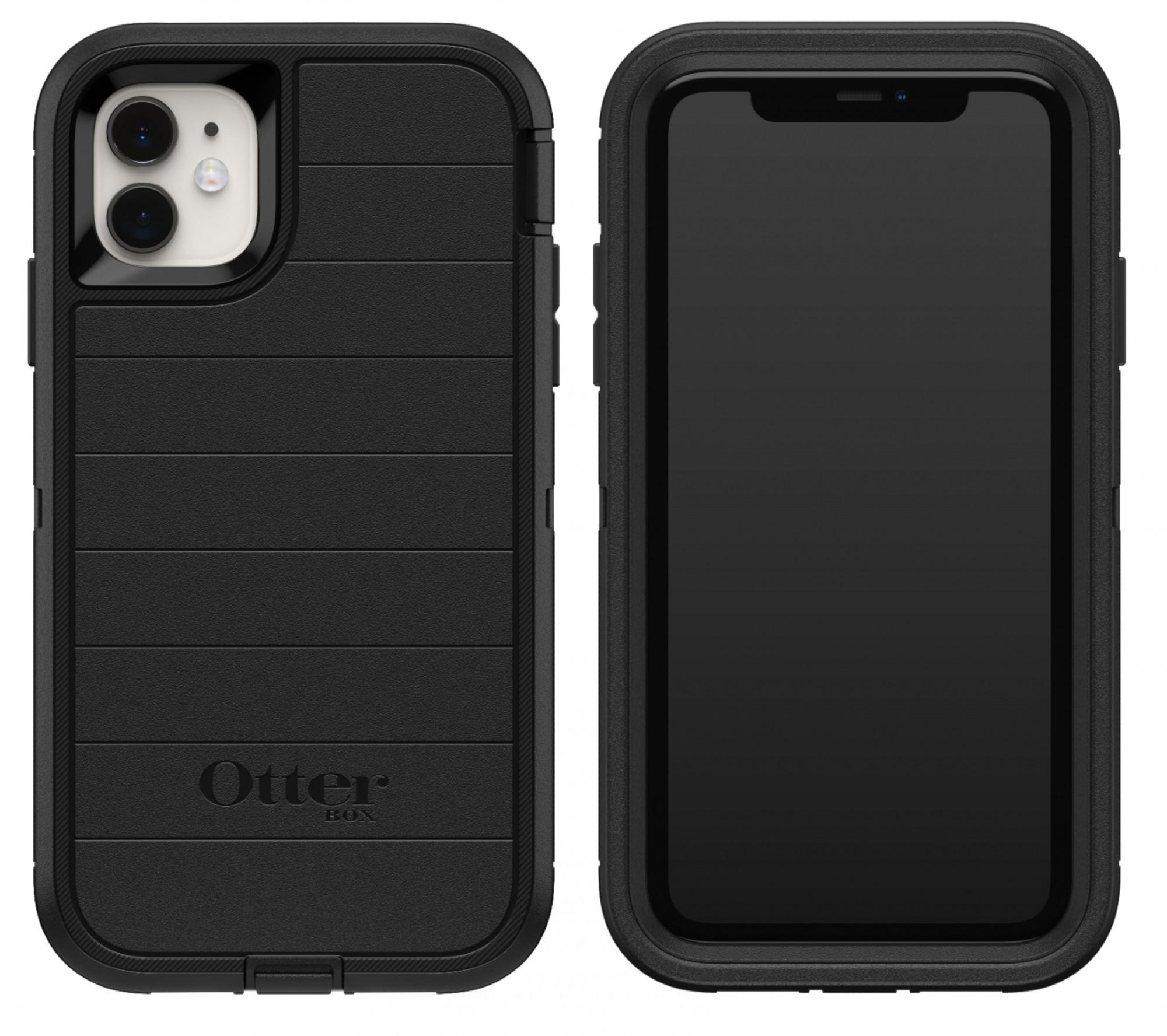 Чехол противоударный с клипсой OtterBox Defender Pro для iPhone 11 Black
