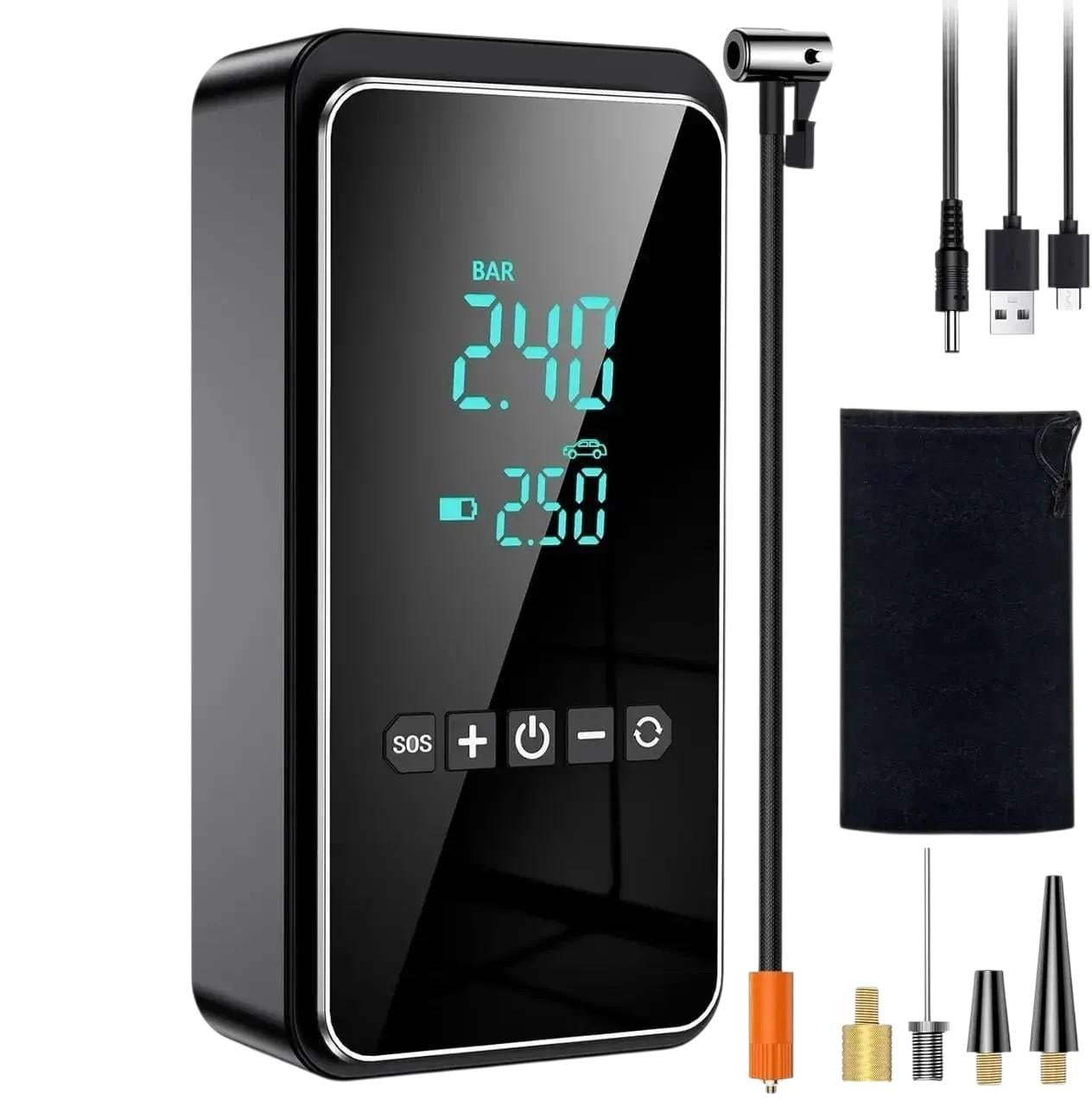 Компрессор автомобильный Ippflin SU010 LCD Display 3 LED Lights