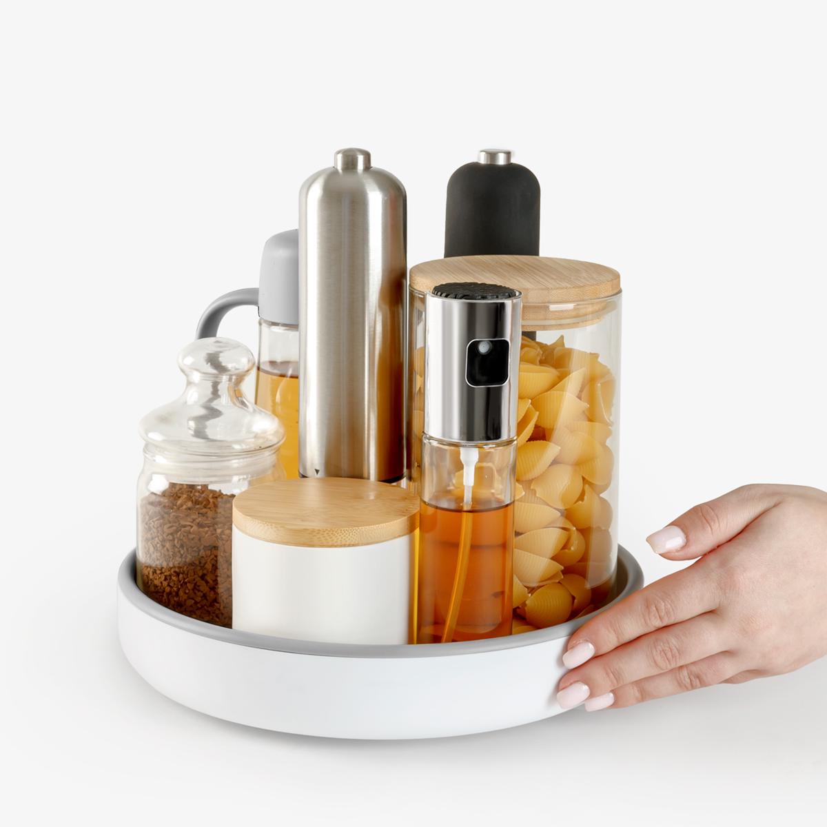 Подставка вращающаяся МВМ MY HOME 360° Белый/Серый (KP-11 S WHITE/GRAY) - фото 7 Подставка вращающаяся МВМ MY HOME 360° Белый/Серый (KP-11 S WHITE/GRAY) - фото 7