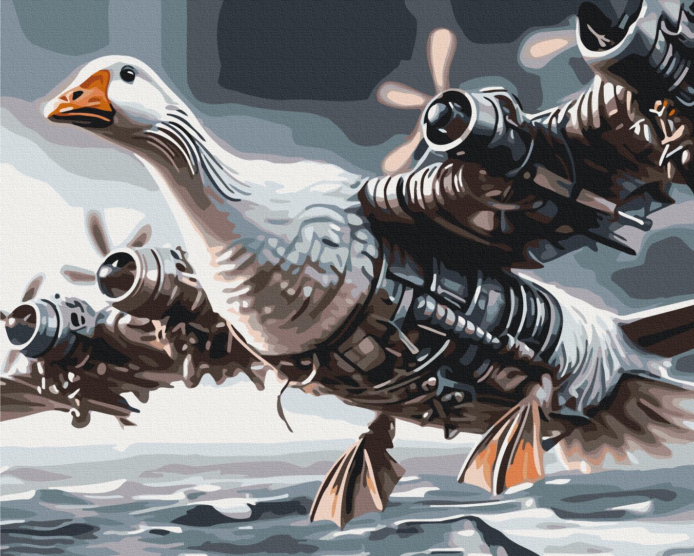 Картина за номерами Brushme Bombogini gusini 40x50 см (BS54389)