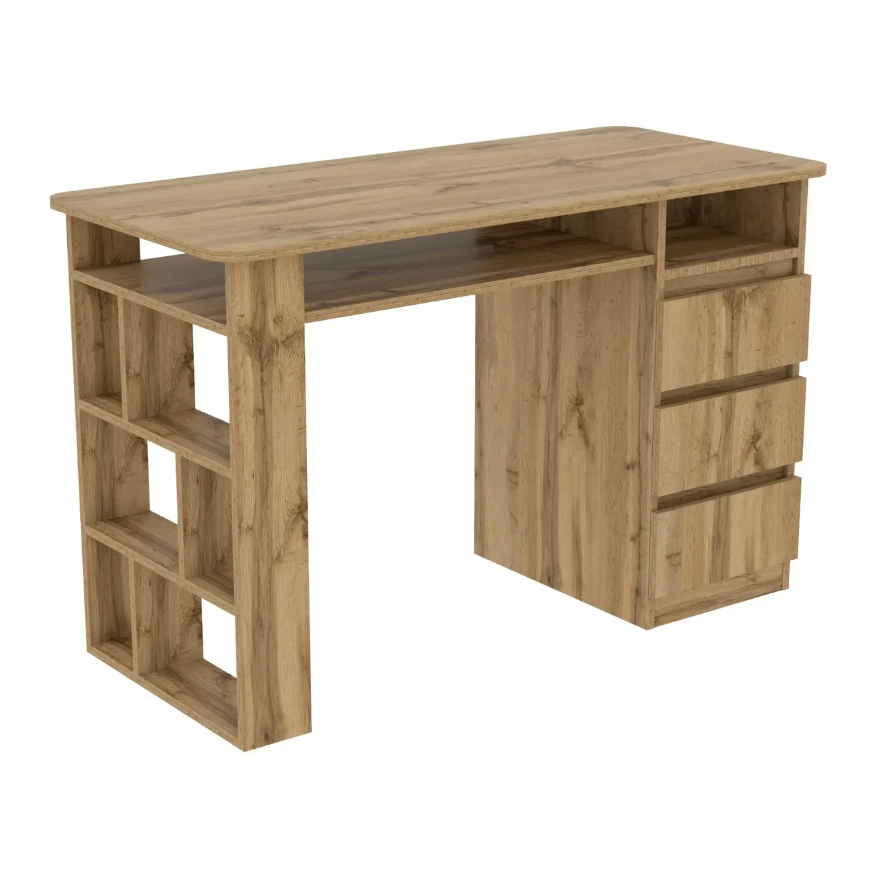 Стол маникюрный Kontinent СМ-2 правый 1200х550х760 мм Дуб Аппалачи (82955612) - фото 1 Стол маникюрный Kontinent СМ-2 правый 1200х550х760 мм Дуб Аппалачи (82955612) - фото 1