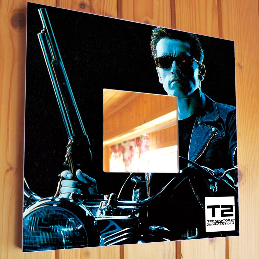 Зеркало декоративное Терминатор 2 Арнольд Шварценеггер 260х260 мм (M03289)