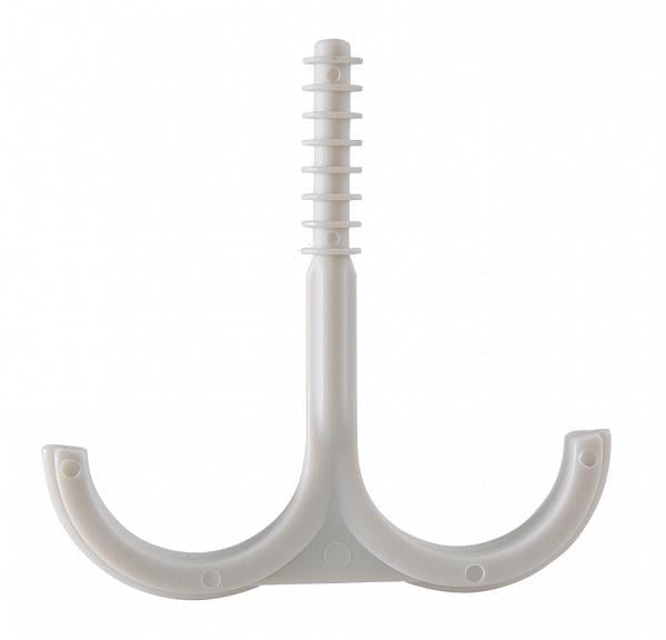 Дюбель с крюком АСКО-Укрем FTC-25DB 62,5х61 Ø 6,6 мм двойной для труби 1 шт. (A0150090089)