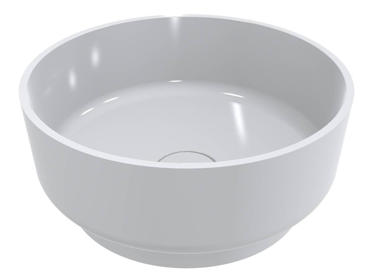 Умывальник Miraggio MARTA 420 с литого мрамора глянцевый Белый (84095)