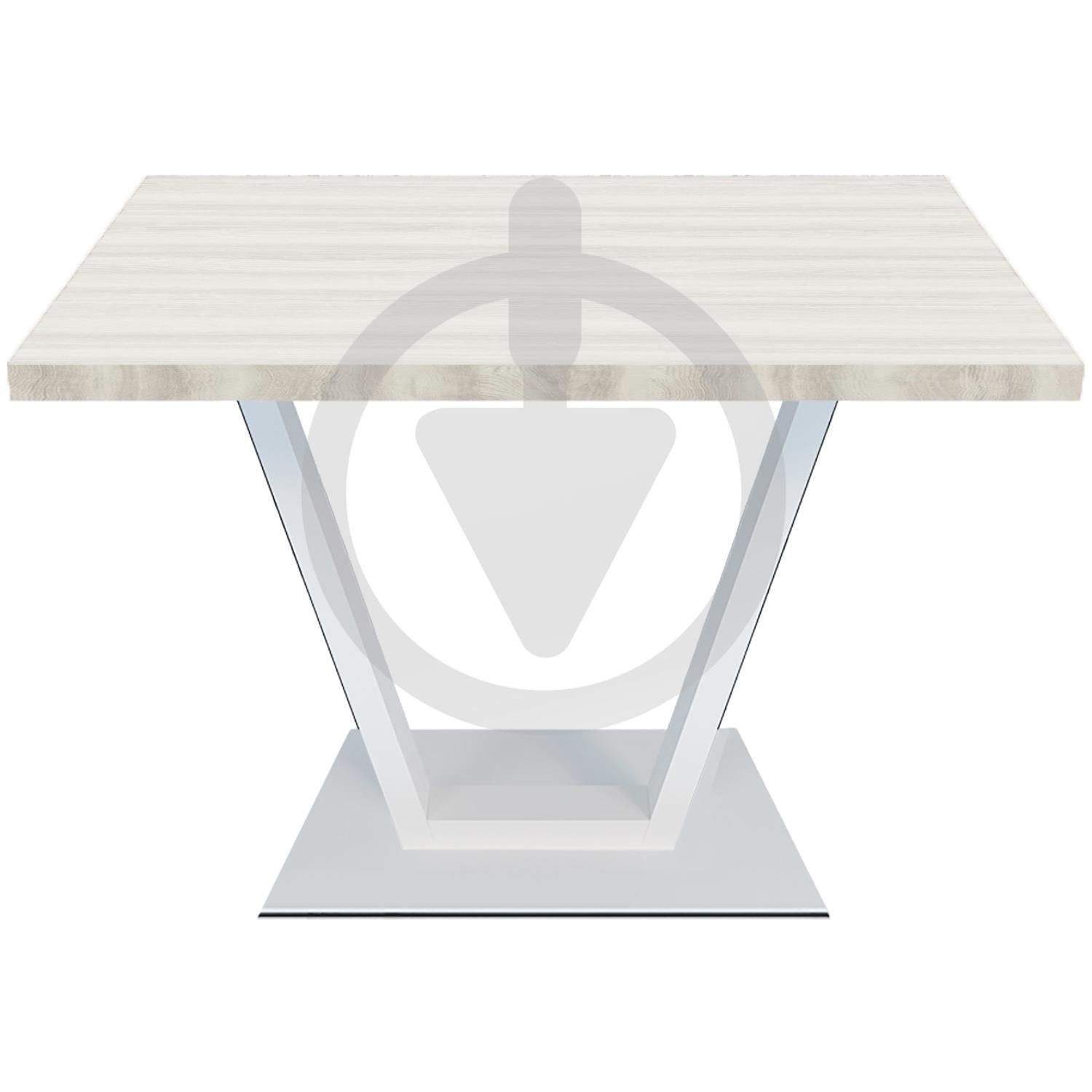 Стол кухонный MebliRoMax Vegas 100х70 см Loft Ясень Серфсайд/Белый