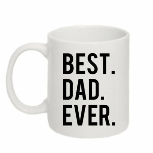 Чашка керамическая "BEST. DAD. EVER." 320 мл Белый (6284960-1-126129)