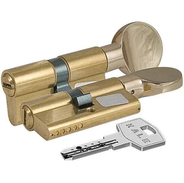 Цилиндр Kale BM латунь с вертушкой на короткой стороне 30х10х40/80 мм