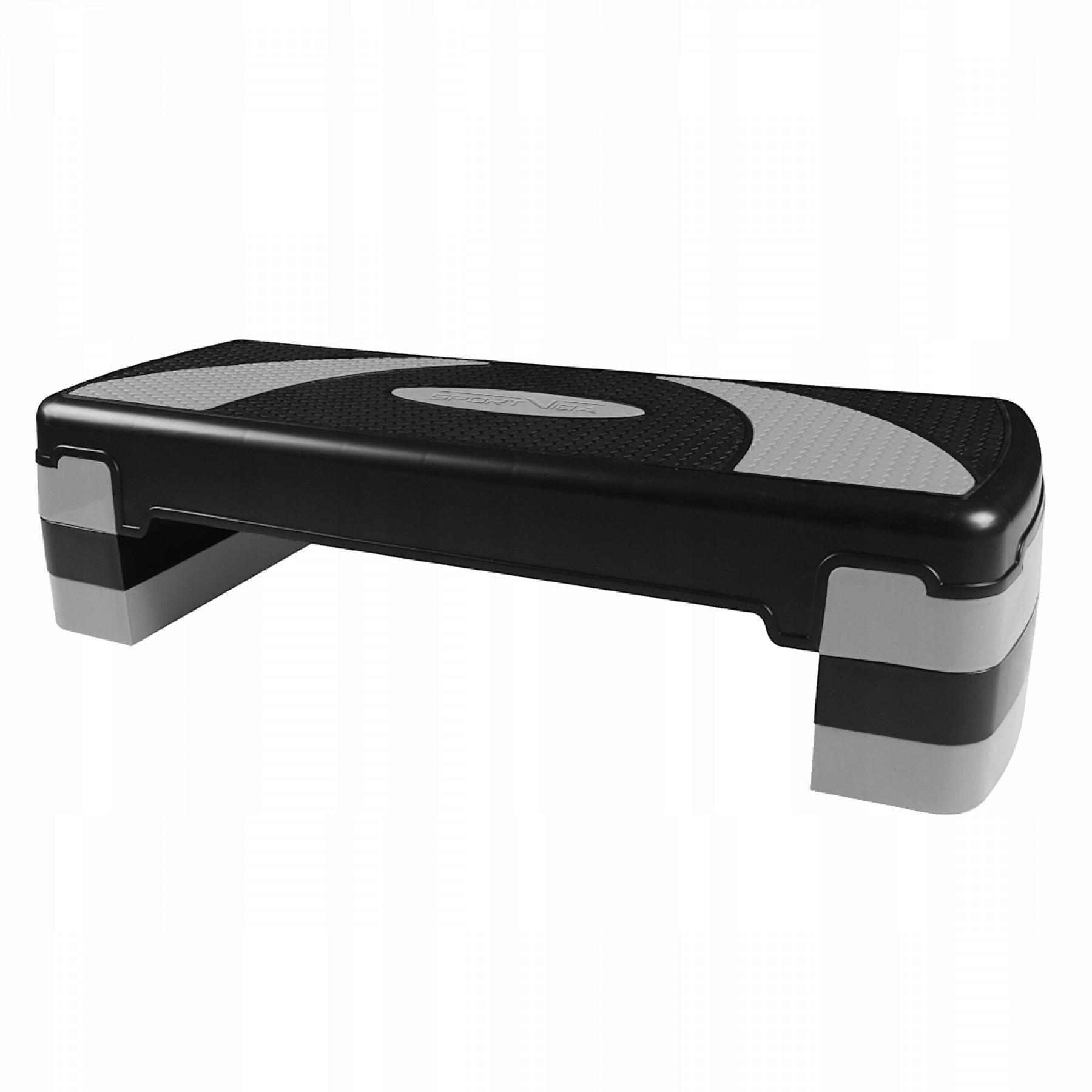 Степ-платформа SportVida 3-ступінчаста Black/Grey (20674)
