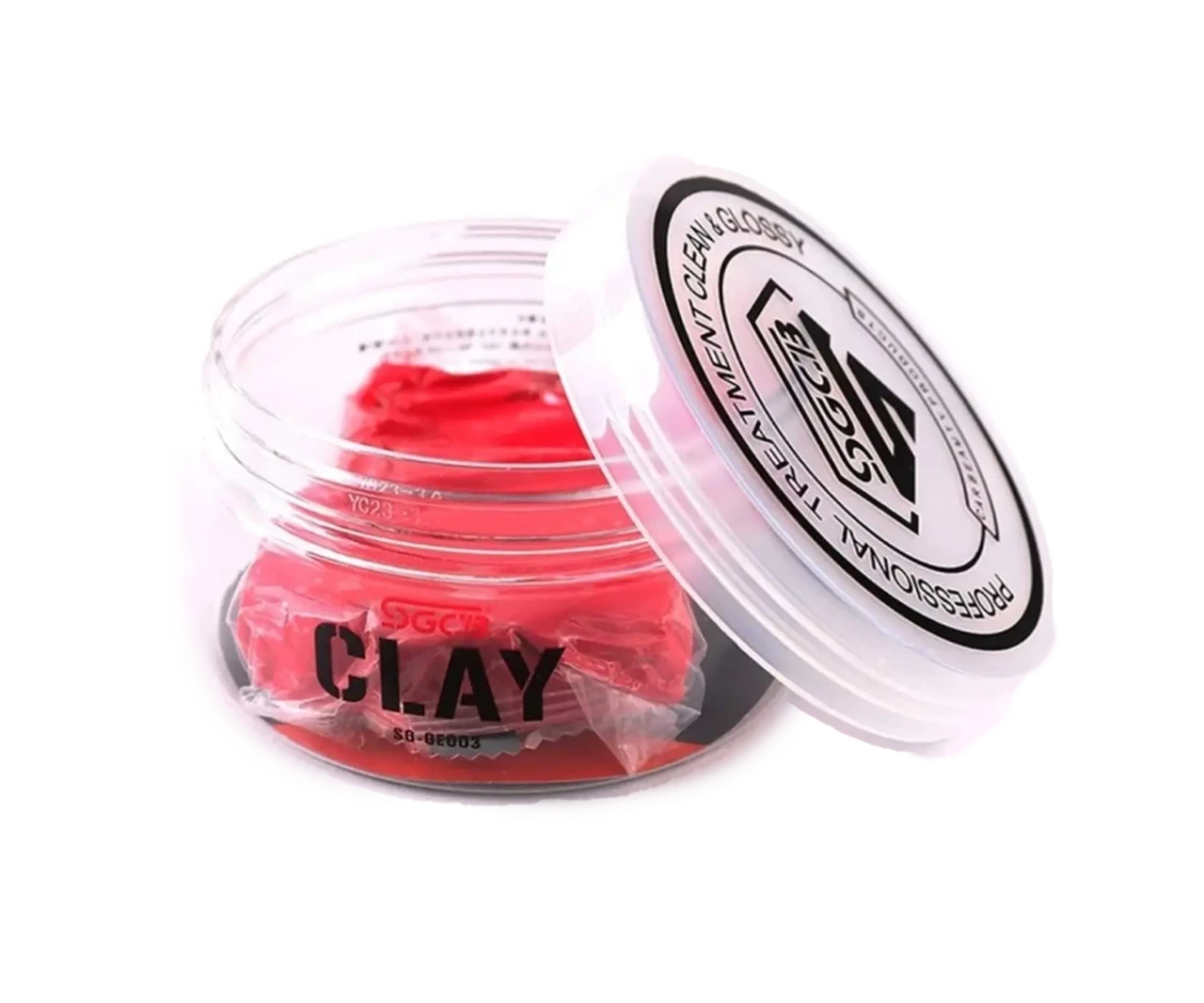 Глина для очистки въевшихся загрязнений SGCB Clay Bar жесткая синтетическая Red