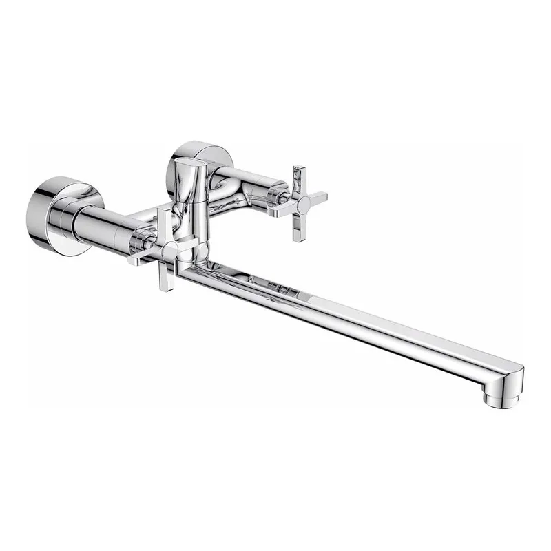 Смеситель для ванны Haiba Oxford 006 из латуни Стальной (HB0341) Смеситель для ванны Haiba Oxford 006 из латуни Стальной (HB0341)