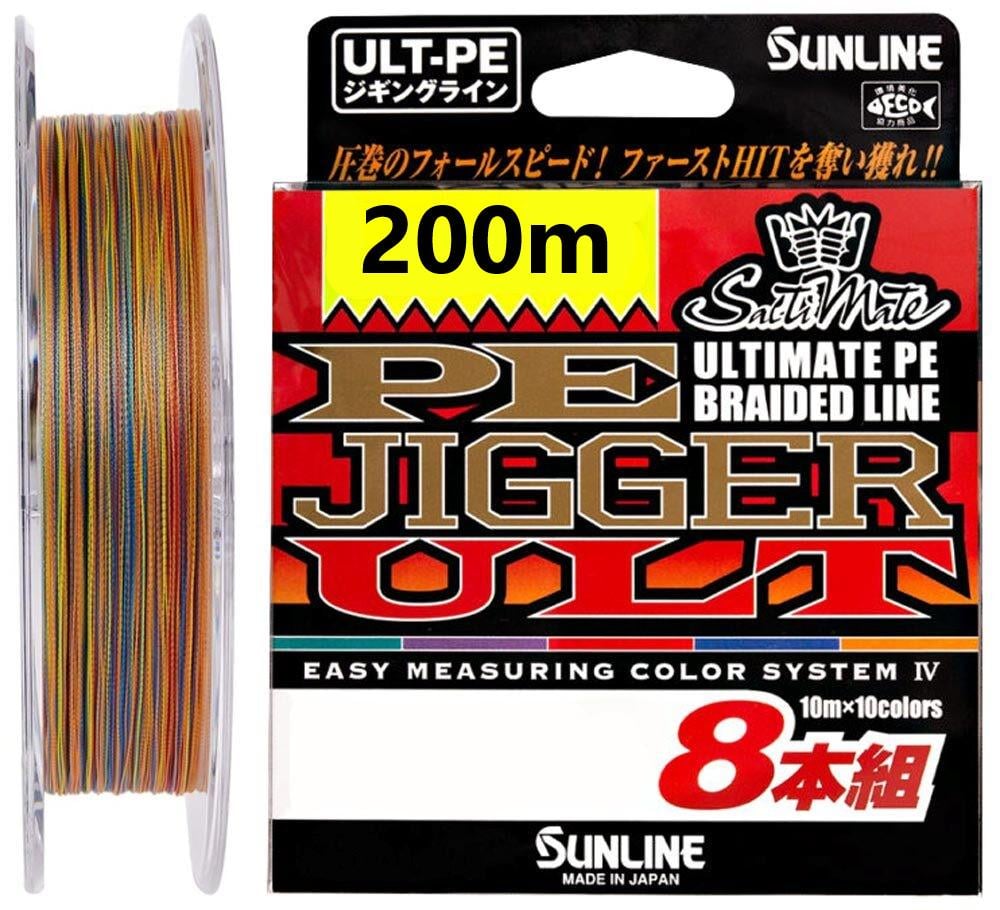 Шнур Sunline PE-Jigger ULT x8 200 м 0,235 мм 15,5 кг Multicolor (1013-1658.11.08)