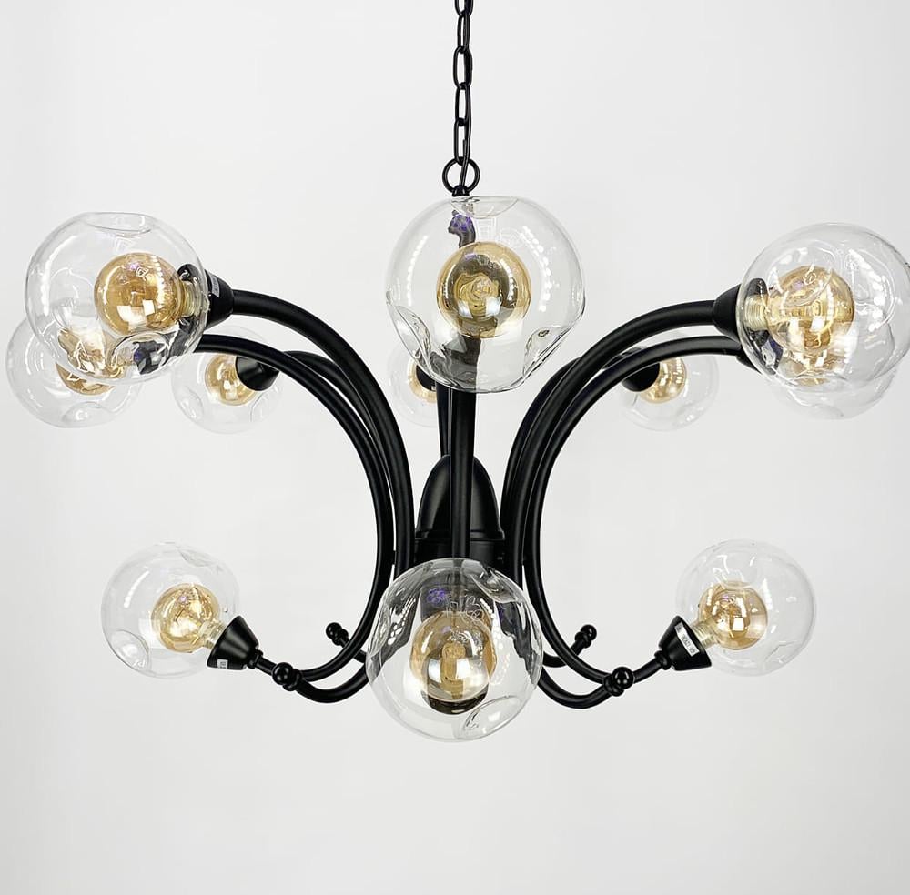 Люстра дизайнерская подвесная с двойным плафоном на 12 ламп (ZL 1427)