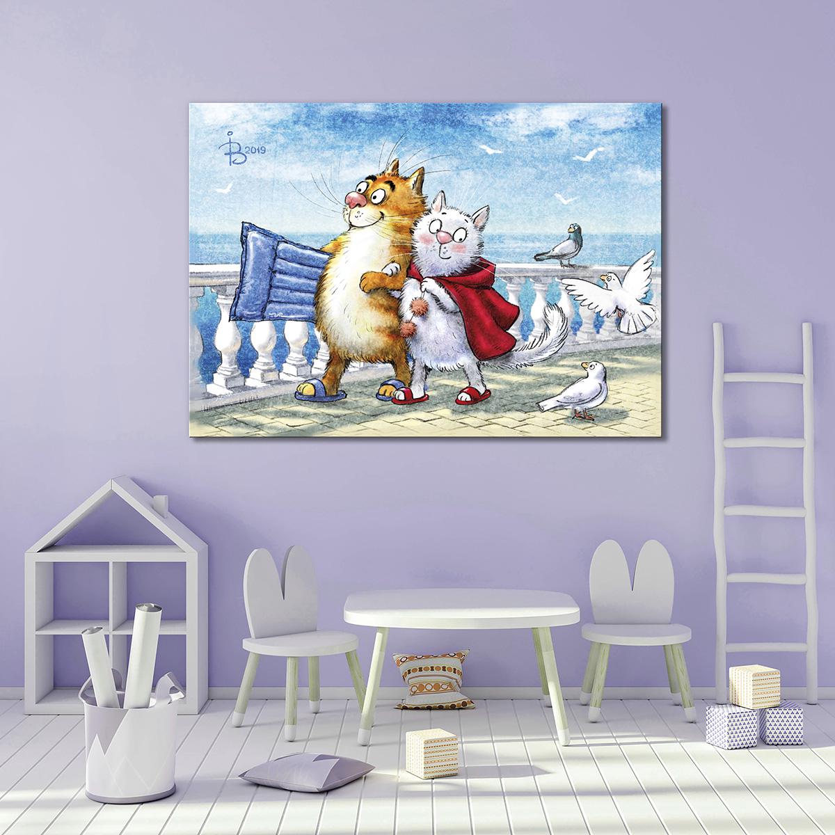 Модульная картина Курорт 1 модуль 70x105 см