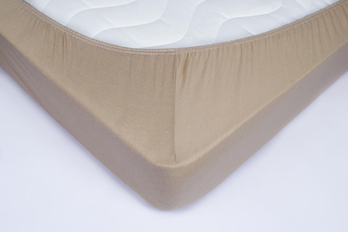 Простынь трикотажная на резинке Lotus 100х200+25 Бежевый (2000022182614) - фото 2 Простынь трикотажная на резинке Lotus 100х200+25 Бежевый (2000022182614) - фото 2