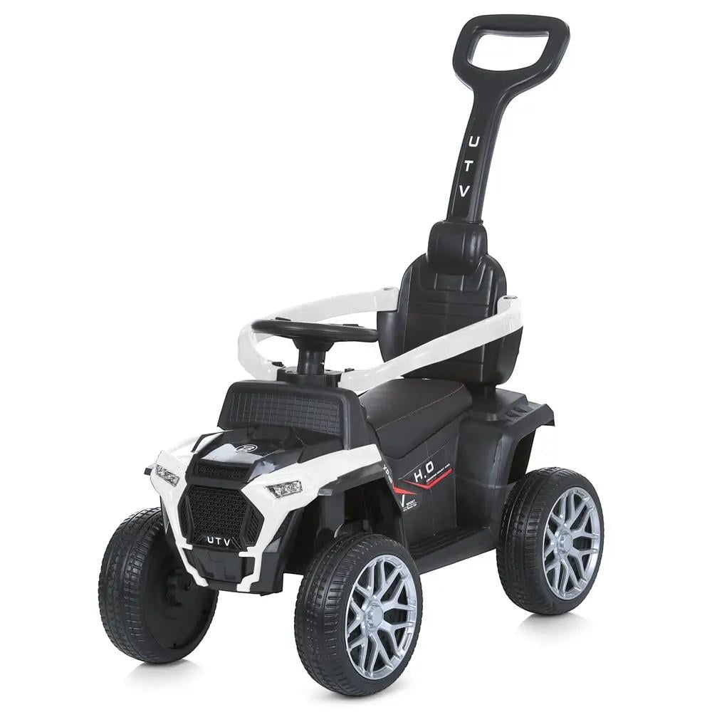 Квадроцикл-толокар детский 2в1 Bambi Racer M 4803EL-1 электрический с родительской ручкой Белый
