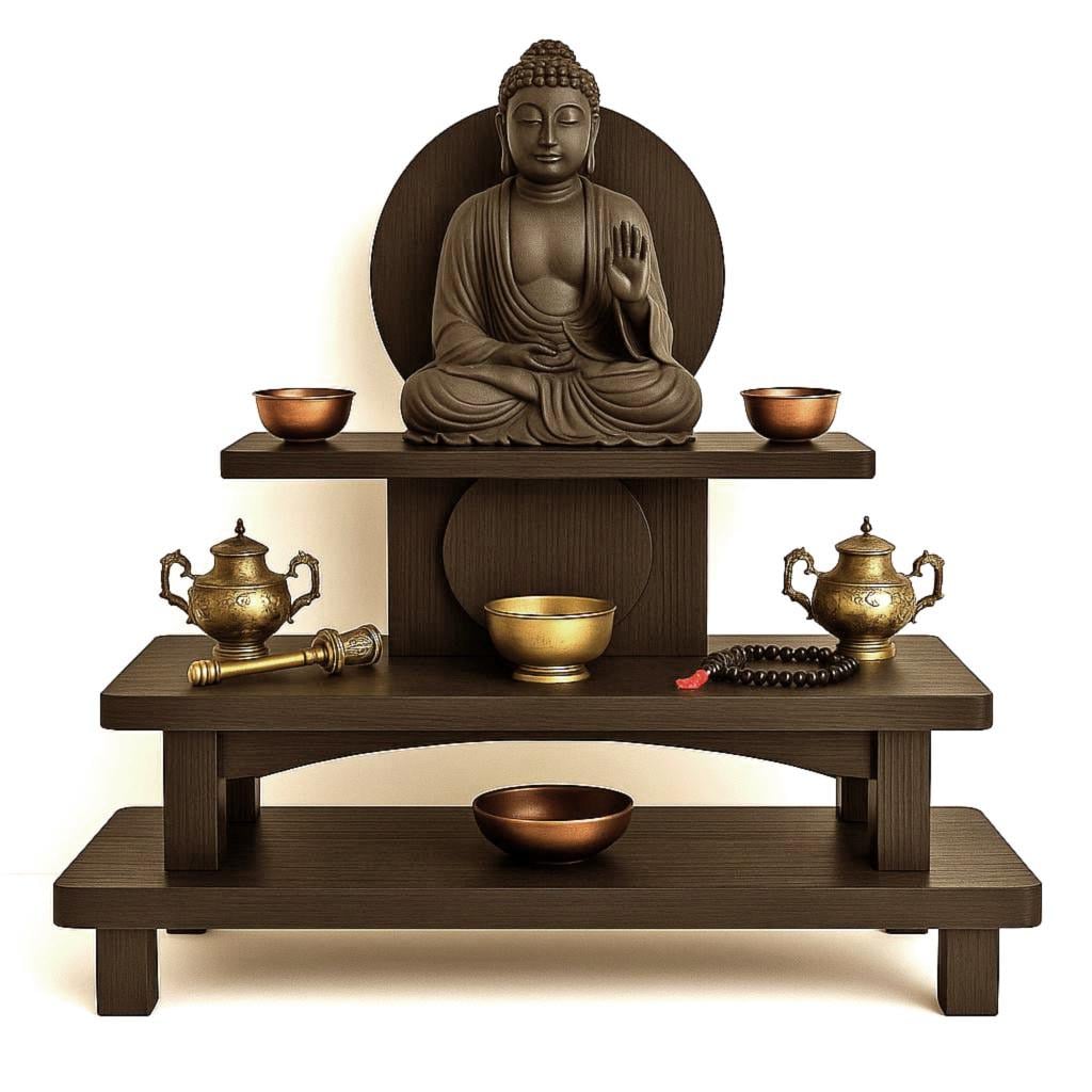 Алтарь для медитации из дерева Дариос Мокко (ЛАТ-001910)