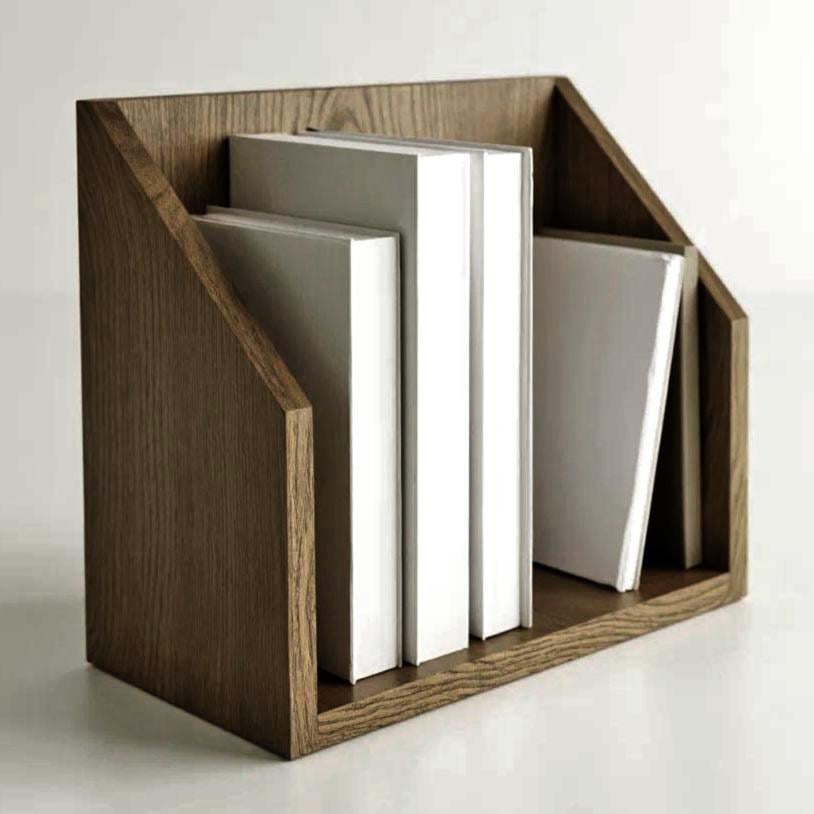 Полка книжная настольная из дерева Гваделея Палисандр (КПА-042402)