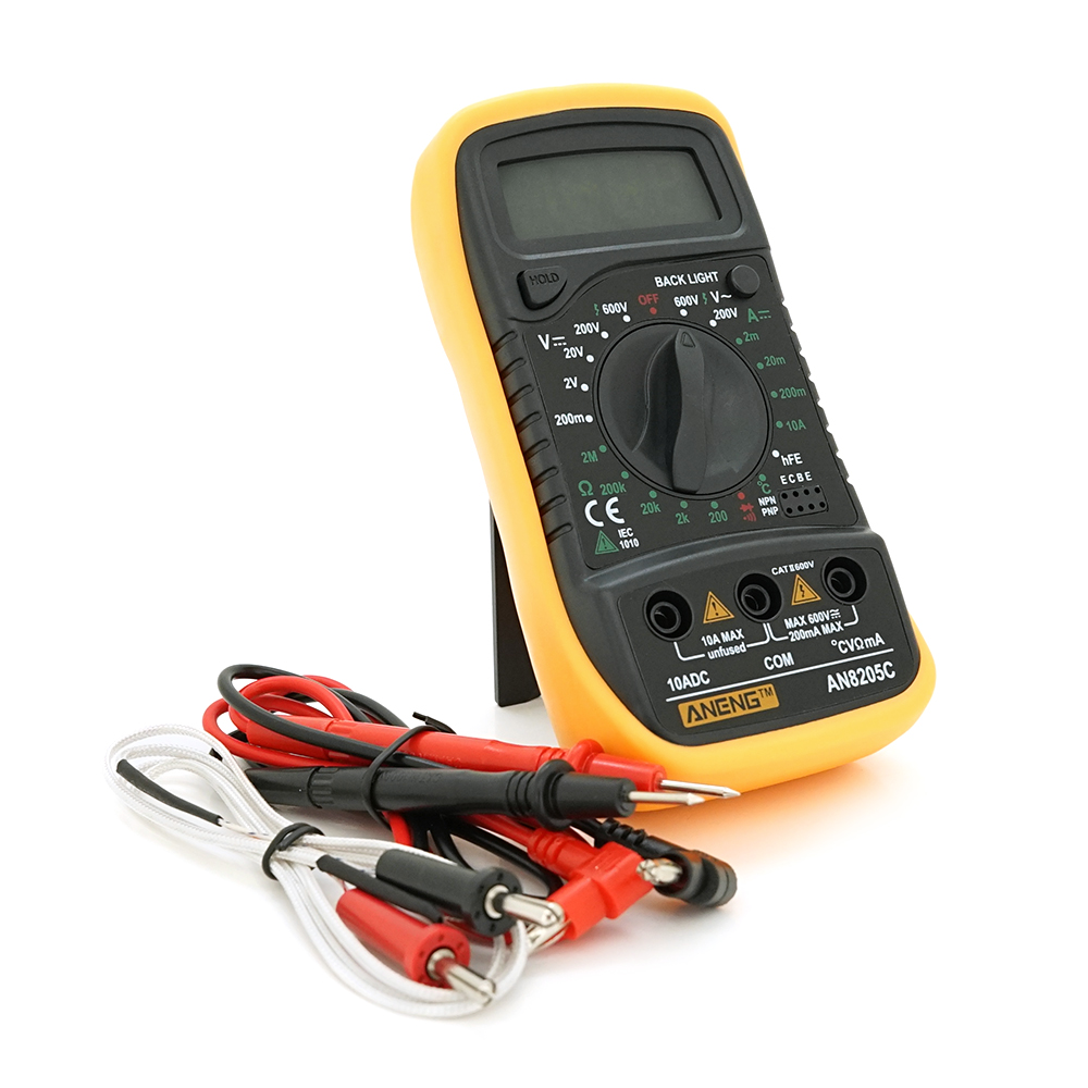 Мультиметр ANENG AN8205C цифровой функции V/A/R/T/hFE (YUT_V6847)