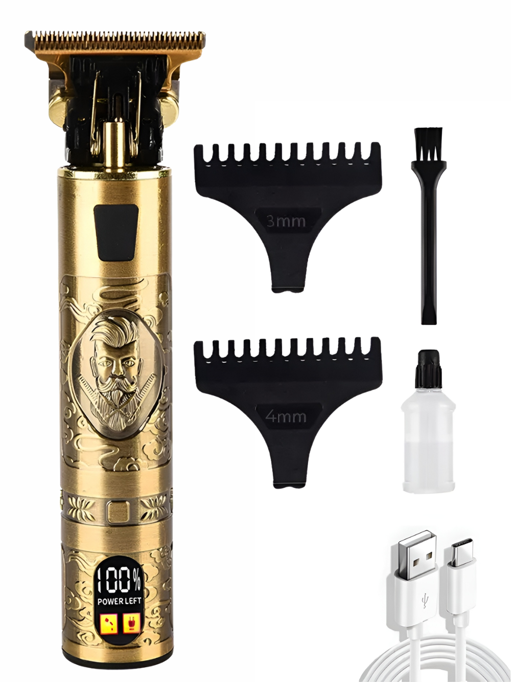 Триммер беспроводной Andowl Q-LF710 3в1 универсальный Золотой (192c7220)