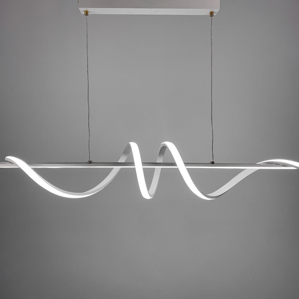 Люстра видовжена Wave 120 см Білий (K 23 WT) - фото 7 Люстра видовжена Wave 120 см Білий (K 23 WT) - фото 7