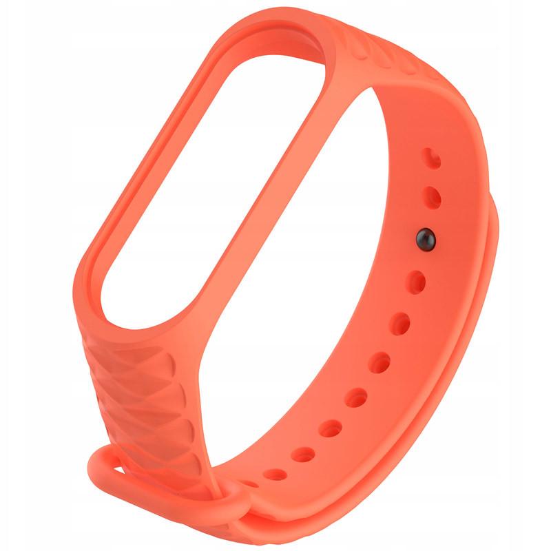 Ремінець Rhomb для Xiaomi Mi Band 3/4 Помаранчевий (00000030247_8)