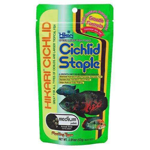 Корм основний Hikari Cichlid Staple для молоді цихлід 8-15 см гранули S 3,0-3,4 мм 57 г (03211)