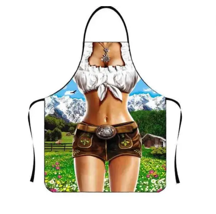 Фартук с приколом женский 75х60 см Разноцветный (49990)