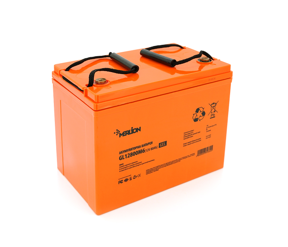 Аккумуляторная батарея Merlion GL12800M6 GEL 12V 80 Ah VRLA для ИБП