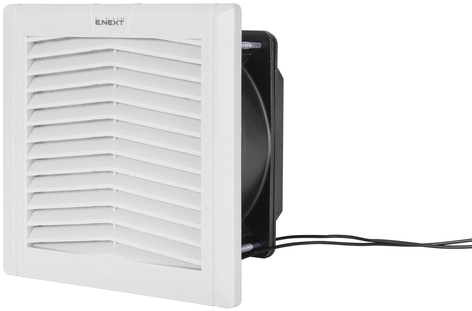 Вентилятор E.NEXT e.climat.fanfilter.pro.152 с решеткой и фильтром 138 м3/ч 230V 120х120 мм IP54 (s0103018)
