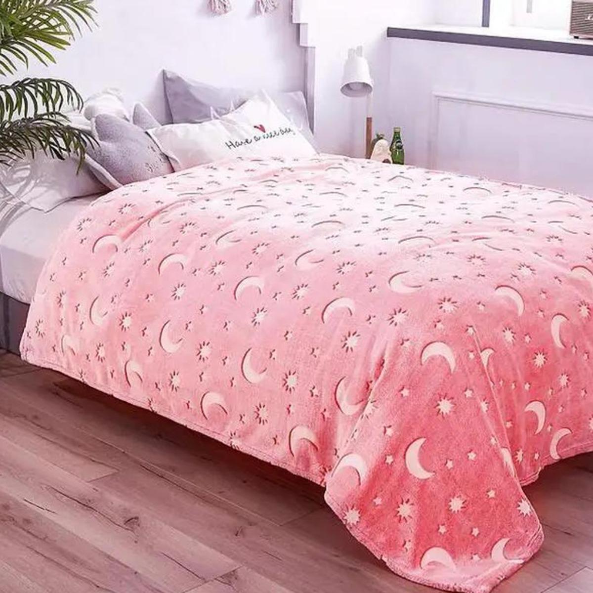 Плед Magic Blanket Зоряне небо 120х180 см Рожевий - фото 1 Плед Magic Blanket Зоряне небо 120х180 см Рожевий - фото 1