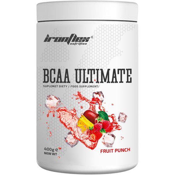 Аминокислота BCAA для спорта IronFlex BCAA Ultimate Instant 400 г 40 порций Fruit Punch Аминокислота BCAA для спорта IronFlex BCAA Ultimate Instant 400 г 40 порций Fruit Punch