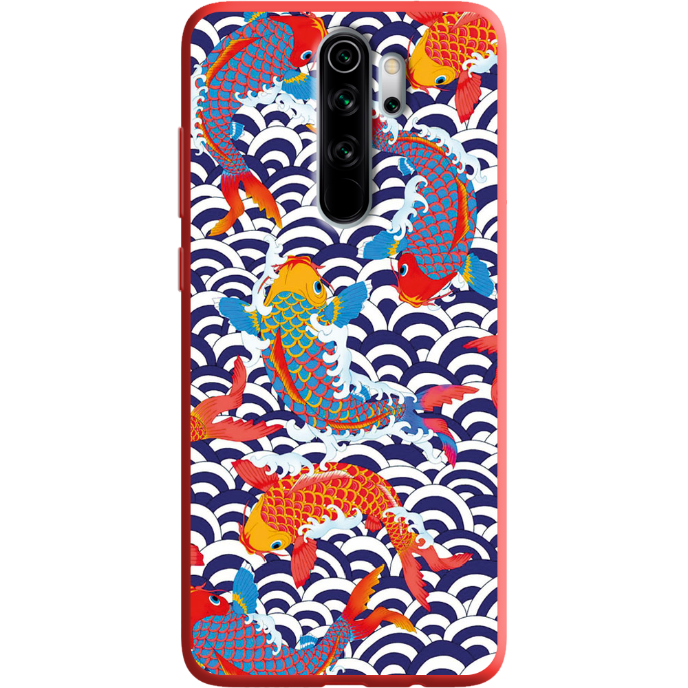Чехол Boxface Xiaomi Redmi Note 8 Pro Koi Fish Красный силикон (38222-up2477-38666)