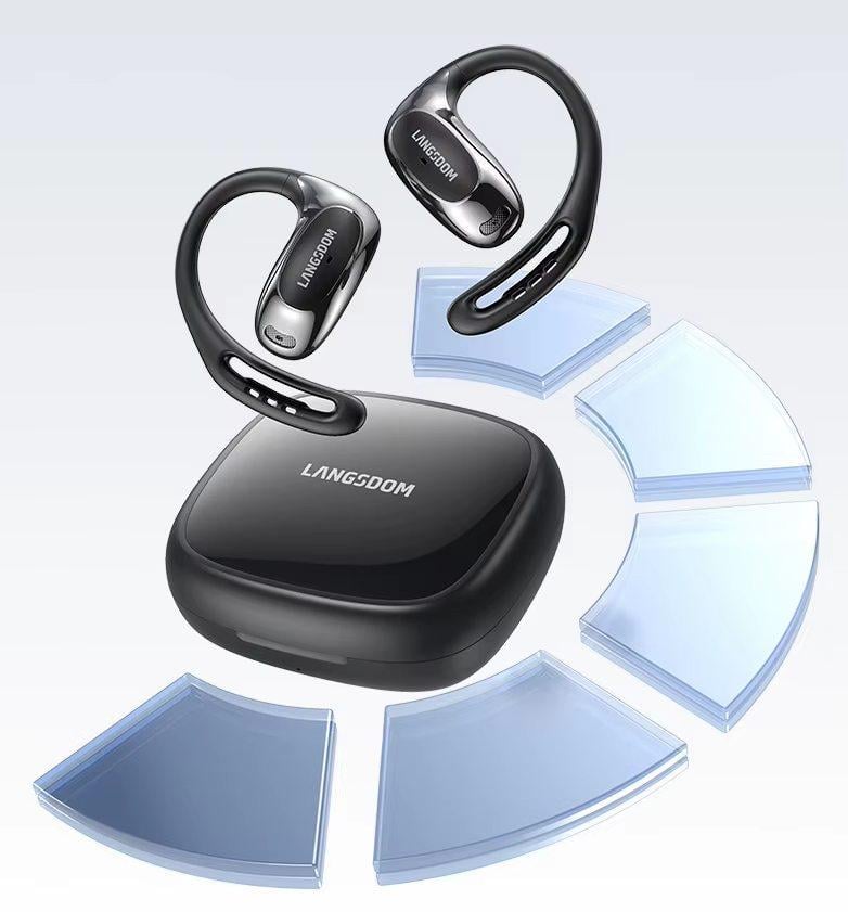 Наушники костные Bluetooth 5.4 Langsdom TE-10 Pro с шумоподавлением костной (26654656) - фото 2 Наушники костные Bluetooth 5.4 Langsdom TE-10 Pro с шумоподавлением костной (26654656) - фото 2