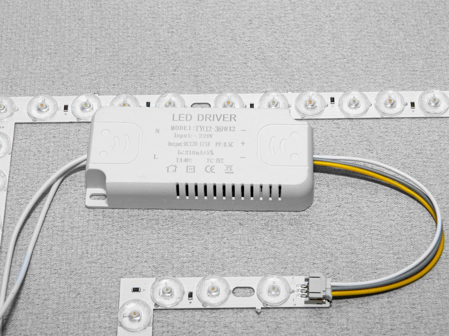 Блок питания и LED модуль для светодиодных люстр 52W (Driver+LED-400)