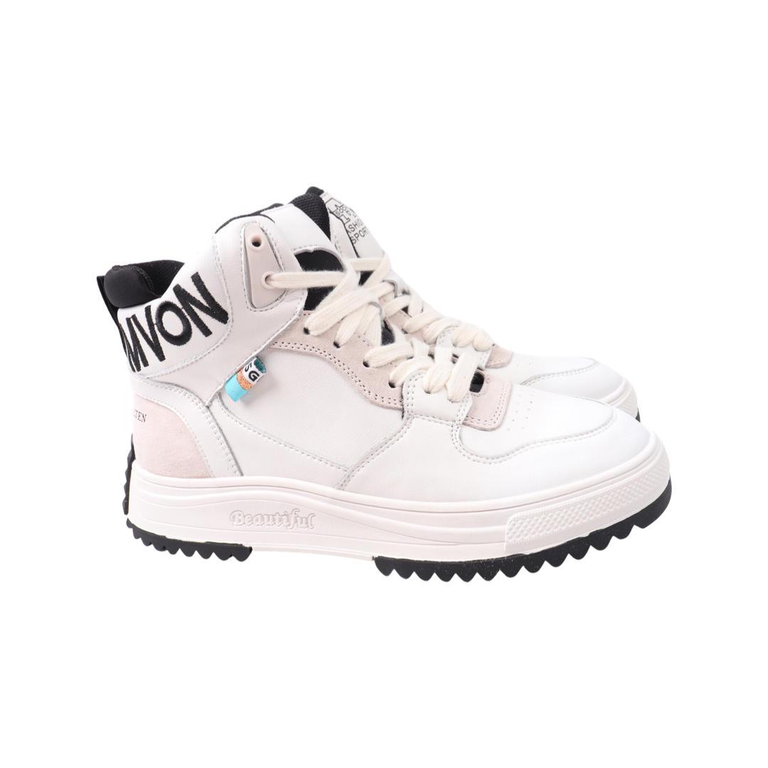 Ботинки женские Li Fexpert из кожи р. 38 Белый (692-21DHS)