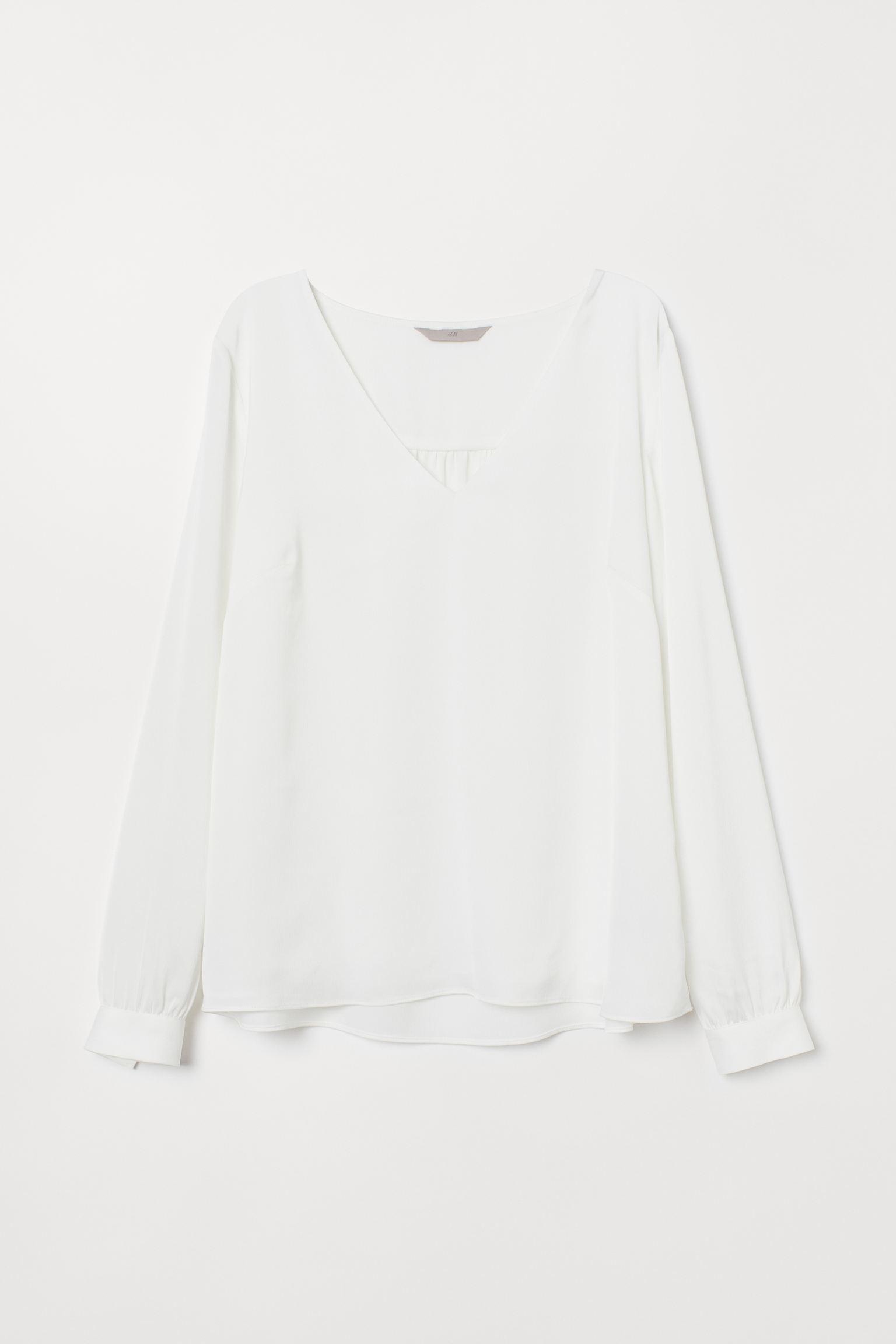 Блуза H&M р. 44 Белый (18047930250)